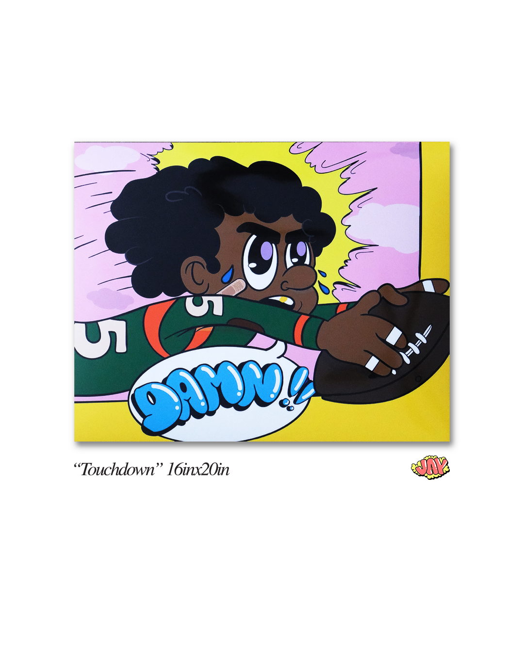 "TOUCHDOWN" PRINT